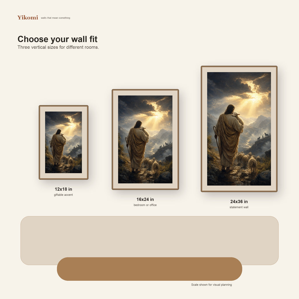 Through Every Valley Christian Wall Art