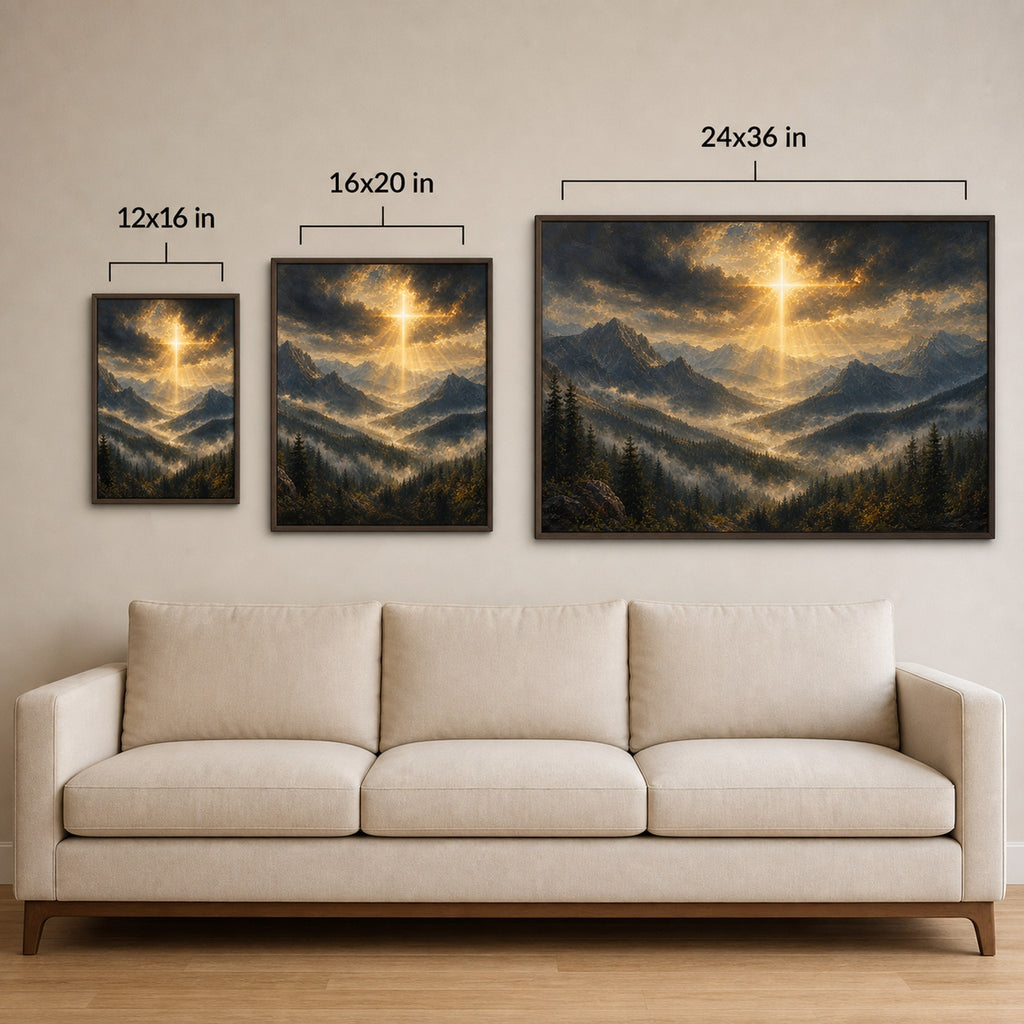 Shepherd's Light Mountain Christian Wall Art