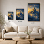 Mountain Peak Above the Clouds Wall Art