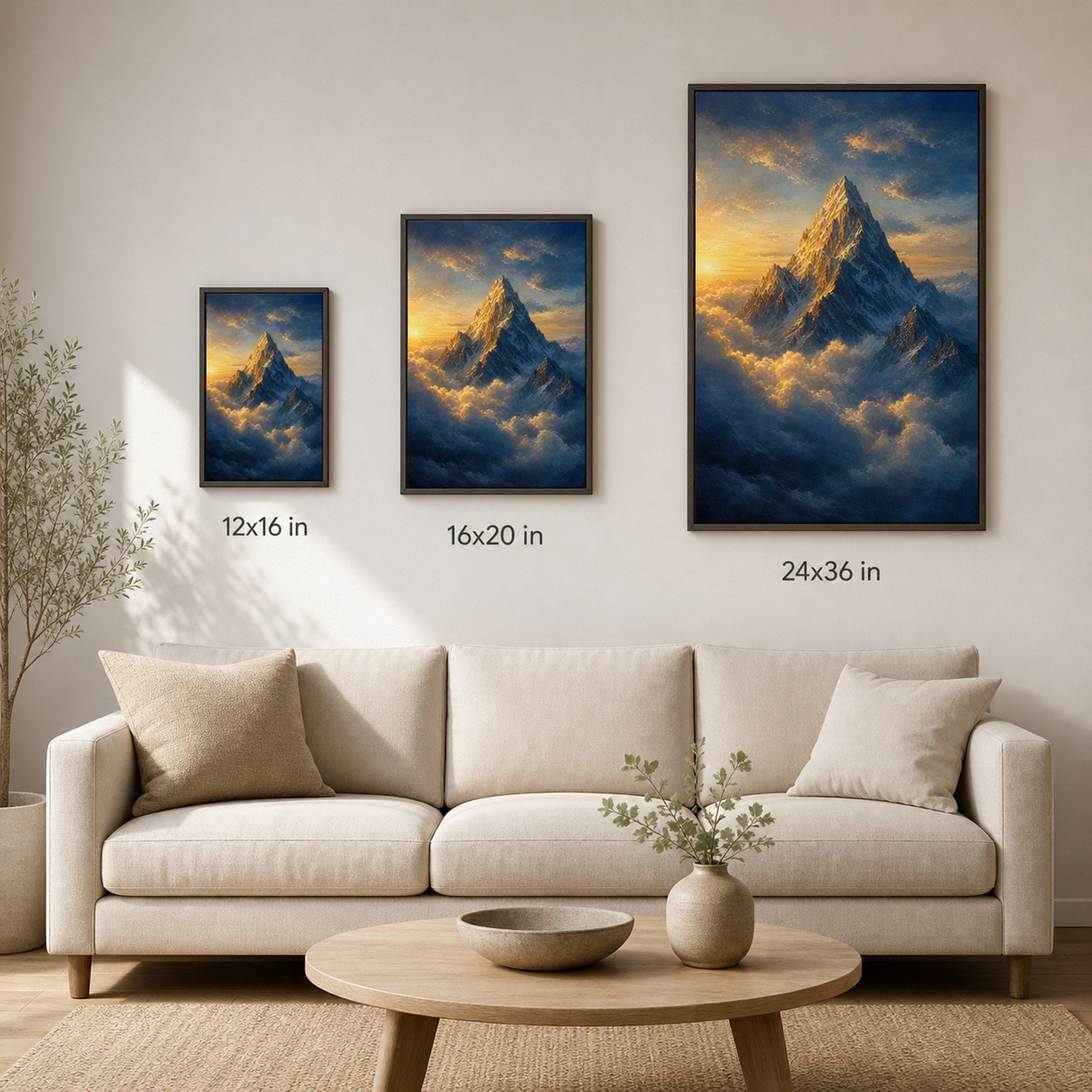 Mountain Peak Above the Clouds Wall Art