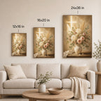 Mercy in Bloom Christian Floral Wall Art
