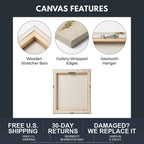 The Quiet Cross, Personalized — canvas features: wooden stretcher bars, gallery-wrapped edges, sawtooth hanger; misprints reprinted free
