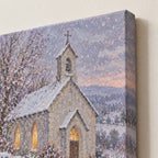 Country Chapel in the Snow Wall Art