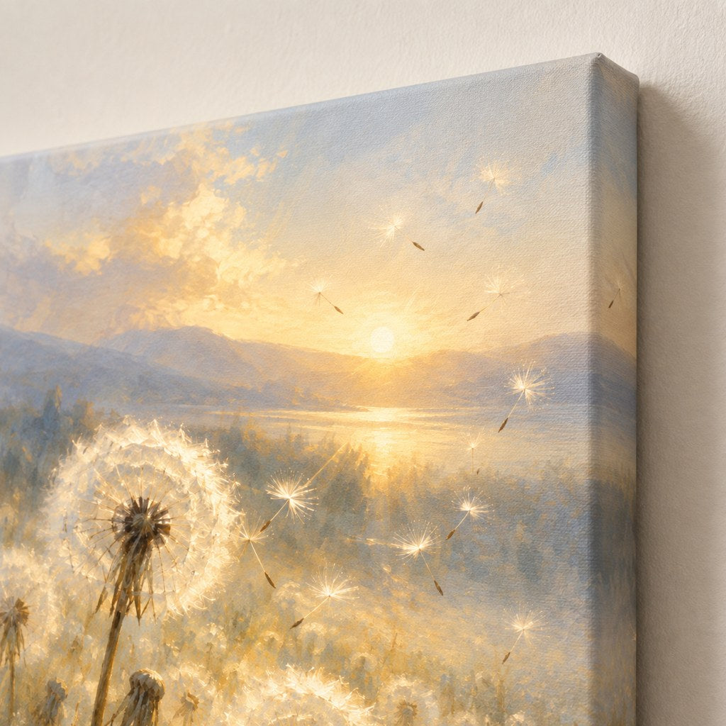 Dandelion Light Wall Art