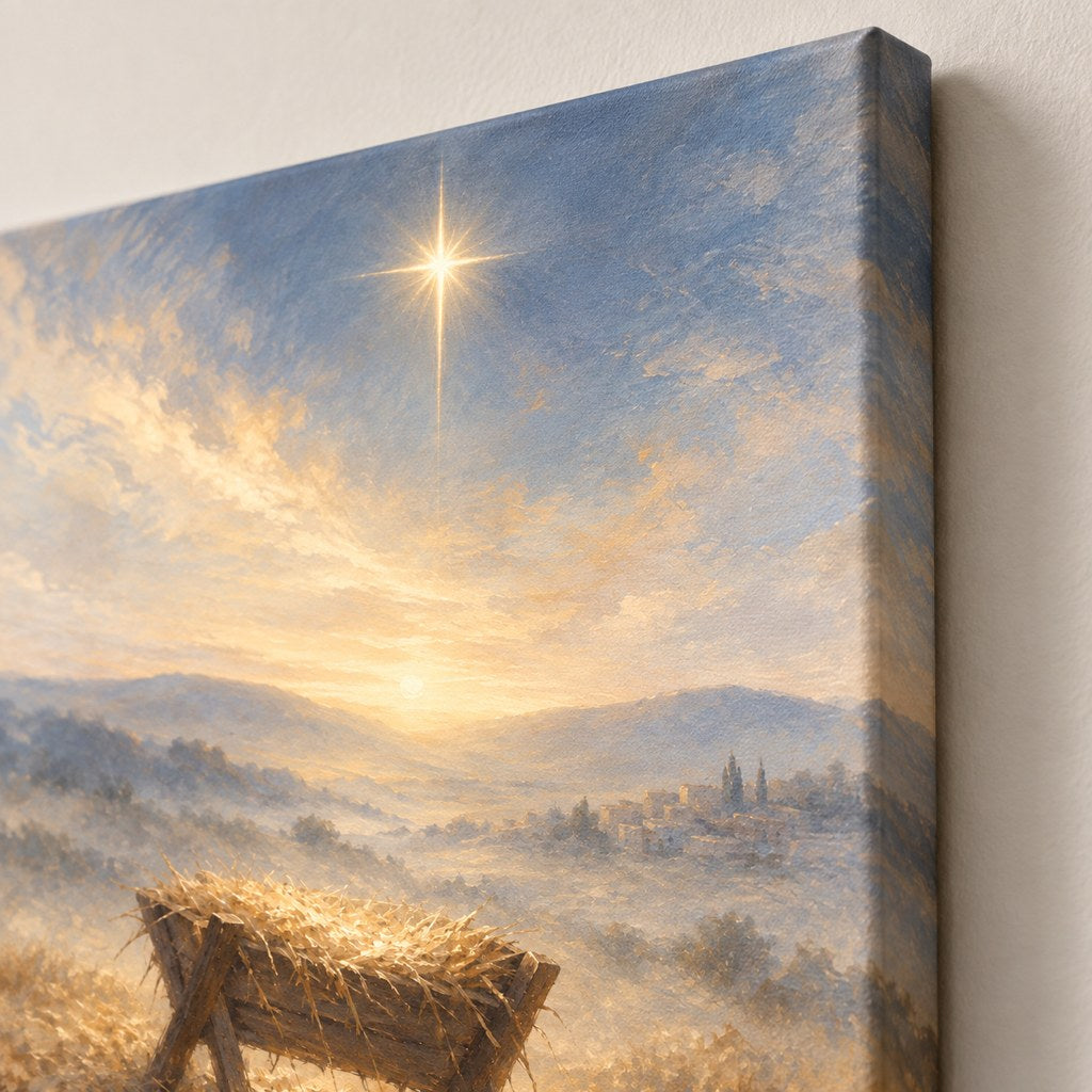 Star Over the Manger Christian Wall Art