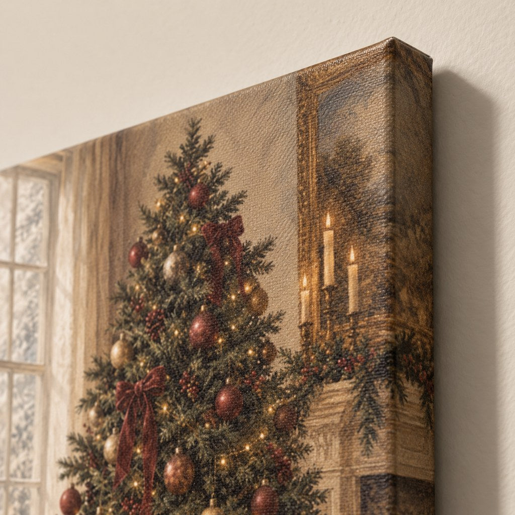 Vintage Christmas Tree Wall Art