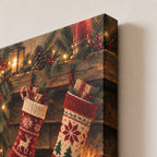 Christmas Stockings by the Fire Wall Art