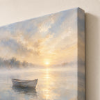 Rowboat in Morning Mist Wall Art