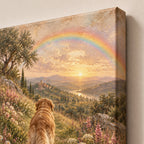 Rainbow Bridge Dog Memorial Wall Art