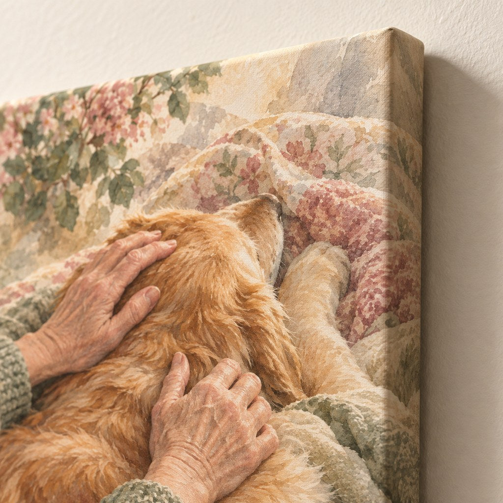 He Watches Over Them Dog Memorial Wall Art