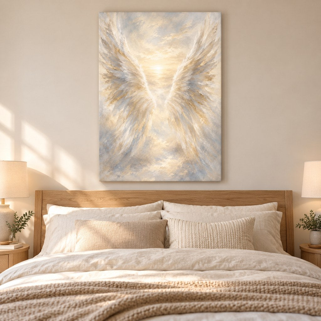 Angel Wings Christian Wall Art