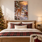 Winter Deer Christmas Wall Art