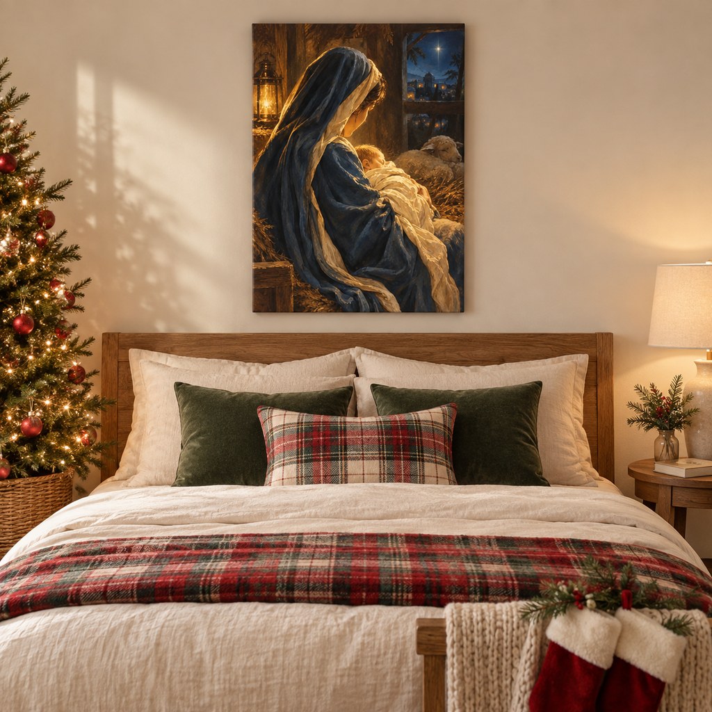 Madonna and Child Christmas Wall Art
