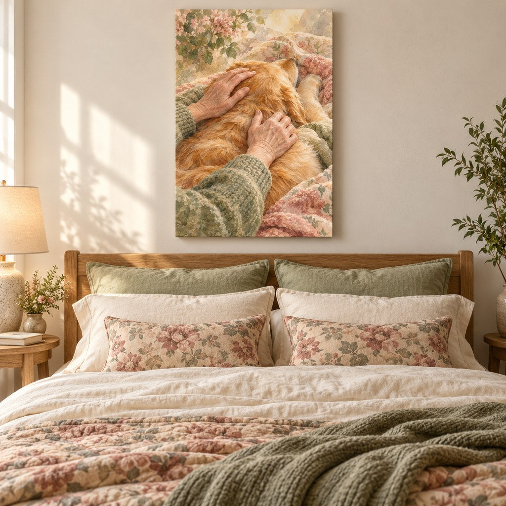 He Watches Over Them Dog Memorial Wall Art