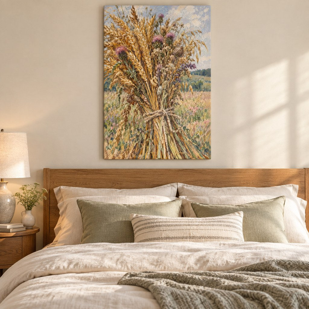 Wheat and Thistle Harvest Wall Art