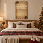 Vintage Christmas Sheet Music Wall Art