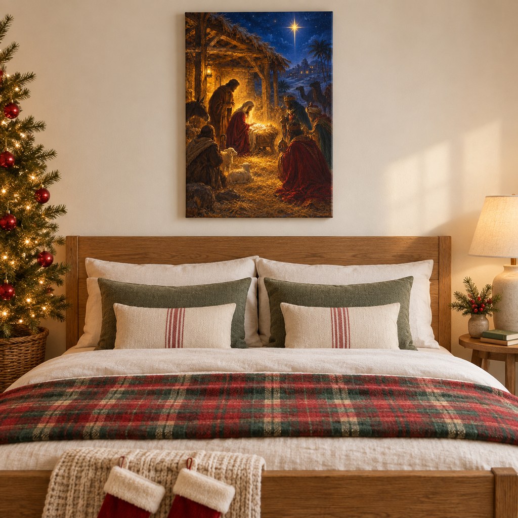Nativity Manger Christmas Wall Art