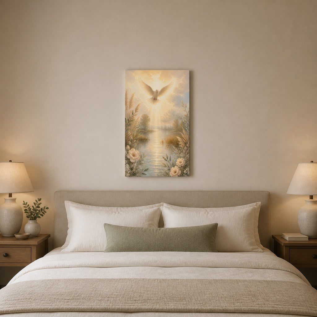 Spirit and Peace Dove Christian Wall Art