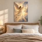 Angel with Trumpet Christmas Wall Art