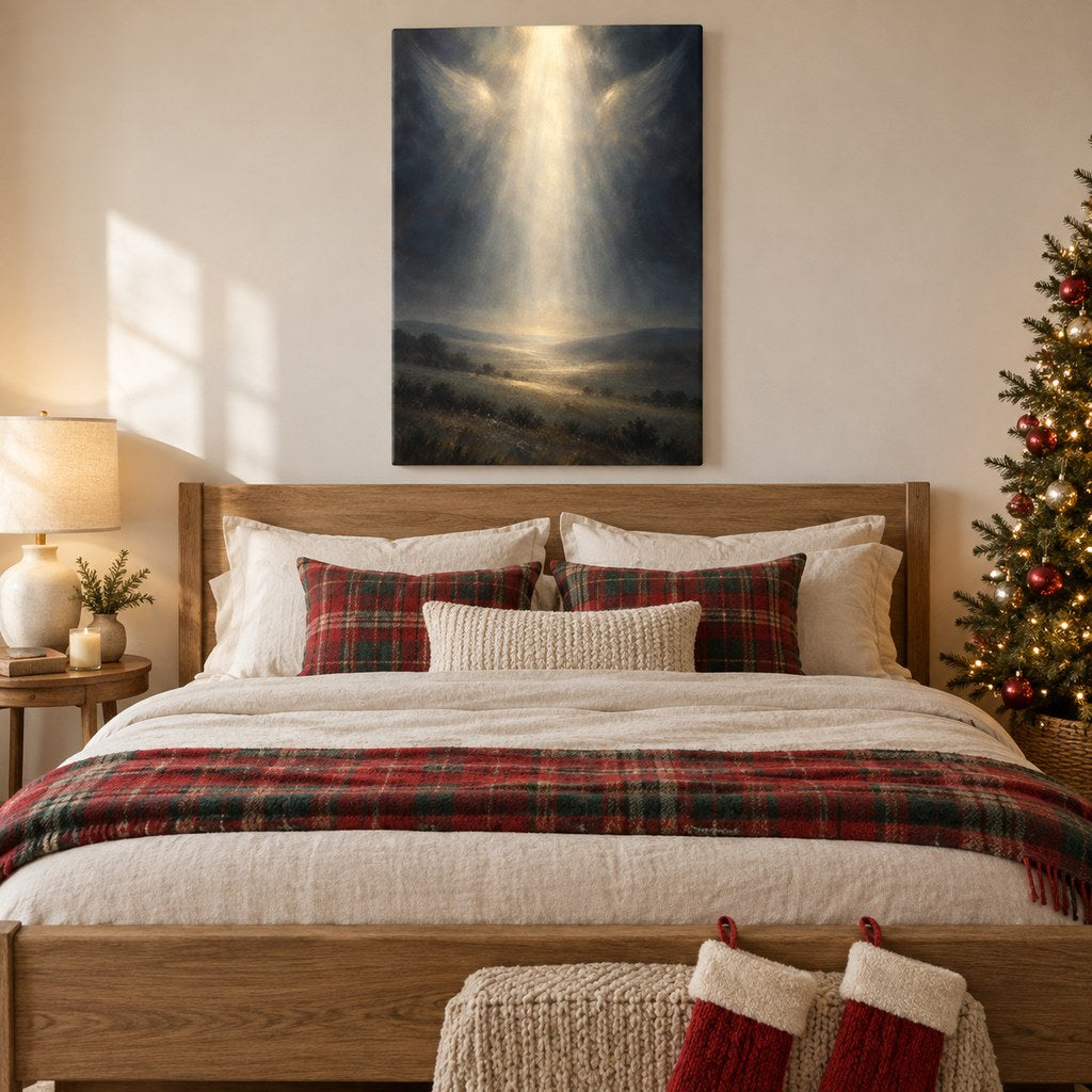 Light Over the Field Christmas Wall Art