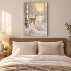 Fawn in First Snow Wall Art