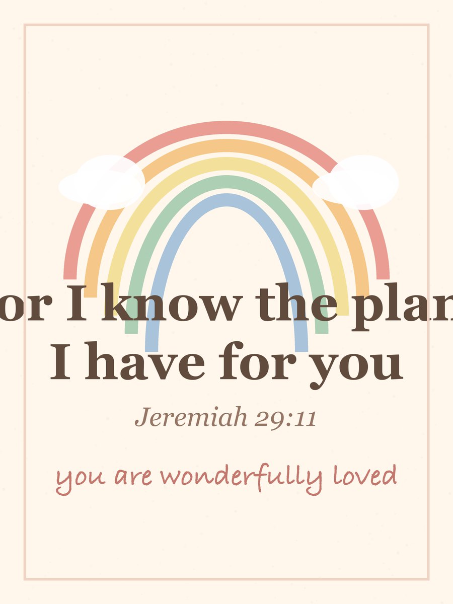 Jeremiah 29:11 scripture canvas print